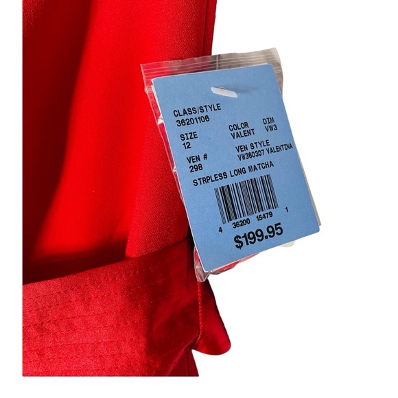 NWT Vera Wang White Label Maxi Strapless Dress - Picture 14 of 14